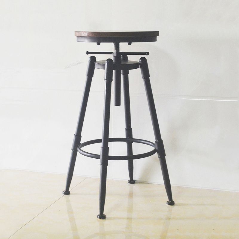 Industrial Style Metal Bar-stool with Iron Legs Counter Stool for Kitchen Bar Clearhalo 'Bar Furniture' 'Bar Stools' 'bar_stools' 'furn' 'furn_bar_stools' 'furniture_bar_stools' 'Kitchen & Dining Furniture' 'kitchen&dining_furn' 'kitchen' 'kitchen_furn' Furniture' 1200x1200_75c96123-f776-4208-a91c-2f3d37e7973c