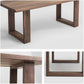 Industrial Solid Wood Dining Table Rectangle Table in Brown with Double Pedestal Base Clearhalo ' dining_table' 'Dining Tables & Seating' 'Dining Tables' 'furn' 'furn_dining_table' 'Furniture' 'furniture_dining_table' 'Kitchen & Dining Furniture' 'kitchen&dining_furn' 'kitchen' 'kitchen_dining_table' 1200x1200_75ca2539-8d12-4fab-85d4-15eaa9740d79