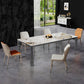 Modern Style Dining Table Sintered Stone Dining Rectangle Table with Metal Legs for Home Clearhalo 'Dining Tables & Seating' 'Dining Tables' 'dining_table' 'furn' 'furn_dining_table' 'Furniture' 'Kitchen & Dining Furniture' 1200x1200_75cbe817-78ca-470a-885c-d4e1d1df1d62