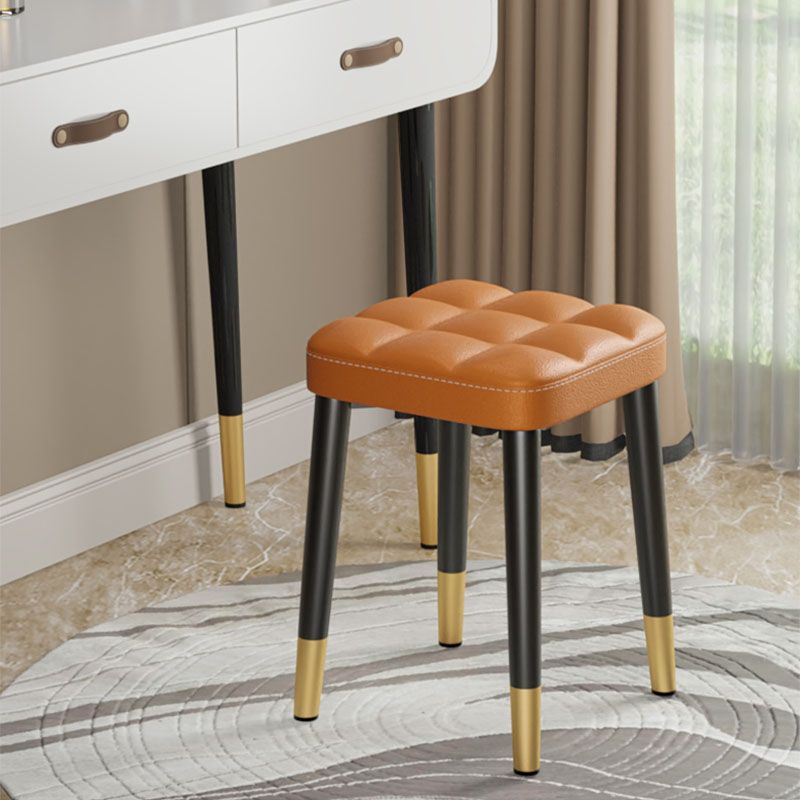 Modern Square Standard Leather Standard with Black Legs for Home Clearhalo 'furn' 'furn_ottomans_poufs' 'Furniture' 'Living Room Furniture' 'Ottomans & Poufs' 'ottomans_poufs' 1200x1200_75cc61a0-feea-450e-9746-5c977cddc480