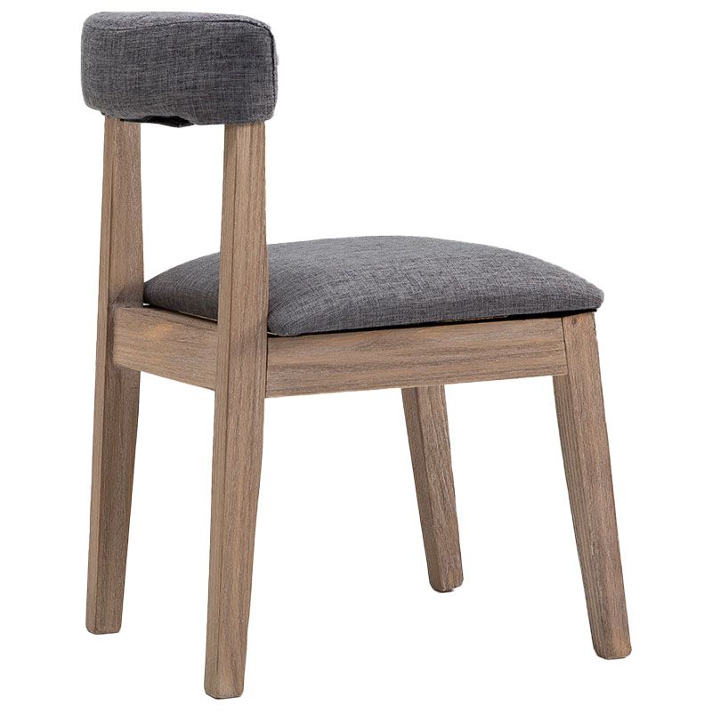 Farmhouse Fabric Restaurant Side Chair Open Matte Finish Dining Chair Clearhalo 'Dining Chairs' 'Dining Tables & Seating' 'dining_chair' 'Furniture' 'furniture_dining_chair' 'Kitchen & Dining Furniture' 1200x1200_75cce756-f6e5-4be3-864f-3ec9b9c3d760