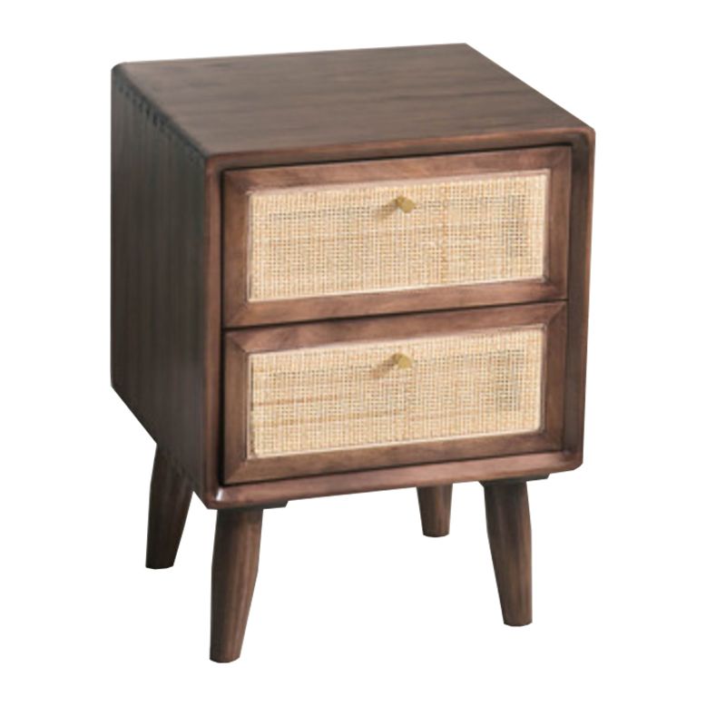 Rattan Bedside Table Modern Minimalist Night Table with Legs Clearhalo 'Bedroom Furniture' 'furn' 'furn_night_stand' 'Furniture' 'night_stand' 'Nightstands' 1200x1200_75ced979-ccc5-4411-afec-0ae779a0e975