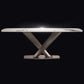 Traditional Luxury Dining Table Rectangle Sintered Stone Dining Table with Rose Gold Frame Clearhalo ' dining_table' 'Dining Tables & Seating' 'Dining Tables' 'furn' 'furn_dining_table' 'Furniture' 'furniture_dining_table' 'Kitchen & Dining Furniture' 'kitchen&dining_furn' 'kitchen' 'kitchen_dining_table' 1200x1200_75d0f681-3b52-4062-97a6-695468eb67c9