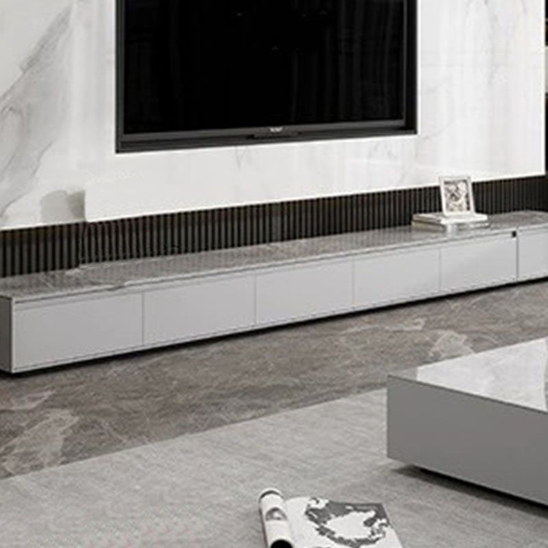 Stone Top Media Stand with Drawers Modern TV Media Console for Home Clearhalo 'furn' 'furn_tv_stands_entertainment_centers' 'Furniture' 'Living Room Furniture' 'TV Stands & Entertainment Centers' 'TV Stands & Media Storage Furniture' 'tv_stands_entertainment_centers' 1200x1200_75d11005-0a45-48ba-aeab-5599f177c447