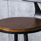 Industrial Solid Wood Counter Stool Metal Counter Height Stools for Home Use