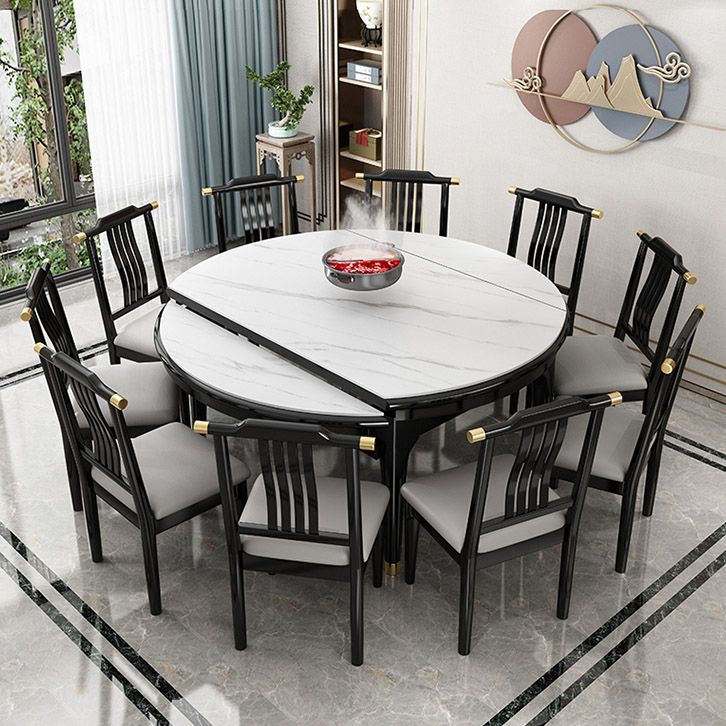 Contemporary Dining Room Table Solid Wood 4 Legs Dining Site Table Clearhalo 'Dining Tables & Seating' 'Dining Tables' 'dining_table' 'furn' 'furn_dining_table' 'Furniture' 'Kitchen & Dining Furniture' 1200x1200_75d2cfb7-b2fc-454a-92ba-9995be10f713