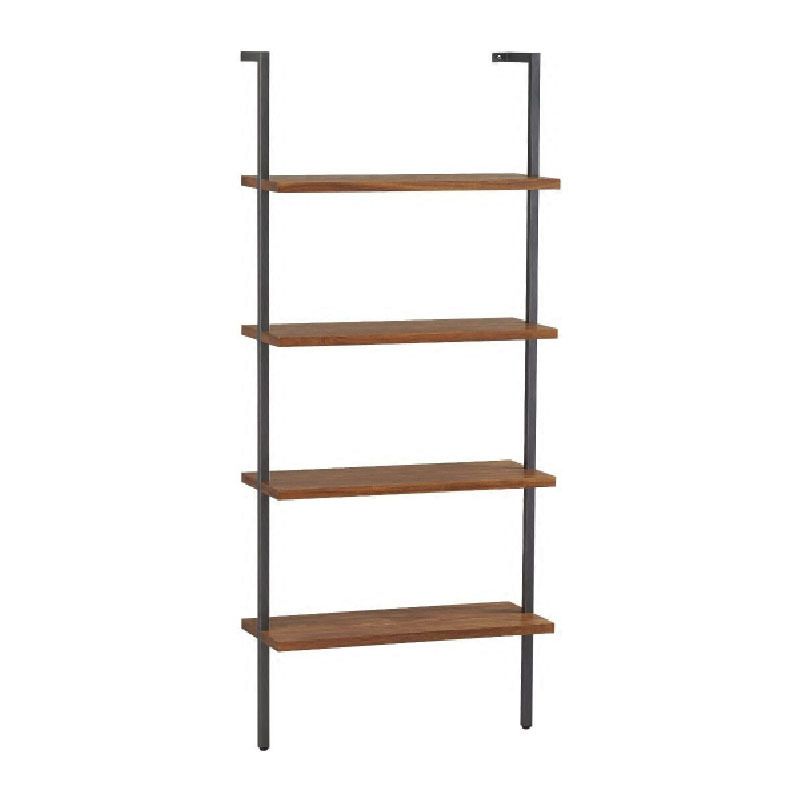 Industrial Style Bookshelf Vertical 4 Shelves Book Shelf for Study Room Clearhalo 'Bookcases' 'furn' 'furn_bookcases' 'Furniture' 'furniture_bookcases' 'kitchen' 'kitchen_bookcases' 'Living Room Furniture' 'Office Furniture' 1200x1200_75d3e3e1-4ec0-4977-bfd2-5d6115da263a
