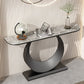 Tabella dell'accento console glam da 31,5 "tavolo da divano console di finitura antica