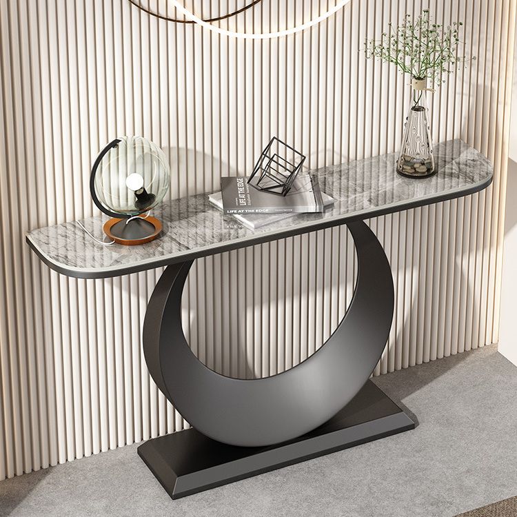 Tabella dell'accento console glam da 31,5 "tavolo da divano console di finitura antica