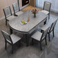 Kitchen Dinner Table Dining Room Stone Drop-Leaf Dining Table Clearhalo 'Dining Tables & Seating' 'Dining Tables' 'dining_table' 'furn' 'furn_dining_table' 'Furniture' 'Kitchen & Dining Furniture' 1200x1200_75d4d3a9-05a8-441d-ac3b-a37ba74b687f