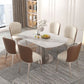 Modern Round Sintered Stone Dining Room Set Space-Saving Design Dining Table Furniture Clearhalo 'Dining Room Sets' 'Dining Tables & Seating' 'dining_room_set' 'furn' 'furn_dining_room_set' 'Furniture' 'furniture_dining_room_set' 'Kitchen & Dining Furniture' 'kitchen&dining_furn' 'kitchen' 1200x1200_75d52f72-c28d-47d8-8faa-d653431bbe72