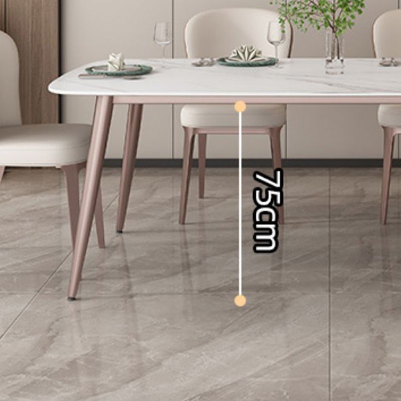 Mesa de comedor de rectángulo de lujo tradicional muebles de comedor de piedra
