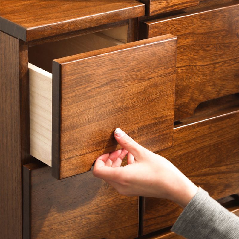 44.09 "H MODICHE MODIDE MODIDE SOLID WOOD ACCENT BESTE met 6 laden