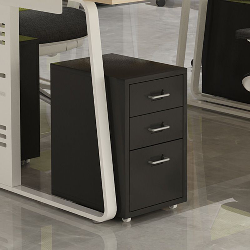 Contemporary File Cabinets Steel Frame Solid Color File Pedestal for Home Office Clearhalo 'Filing Cabinets' 'filling_cabinets' 'furn' 'furn_filling_cabinets' 'Furniture' 'Office Furniture' 1200x1200_75dc11c3-b979-433b-9a31-97b3e3544f5a