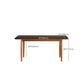 Simplicity Style Rectangle Stone Fixed Dinner Table with 4-foot Clearhalo 'Dining Tables & Seating' 'Dining Tables' 'dining_table' 'furn' 'furn_dining_table' 'Furniture' 'Kitchen & Dining Furniture' 1200x1200_75dc9f4d-4fb5-49d4-b388-1d8944396de8