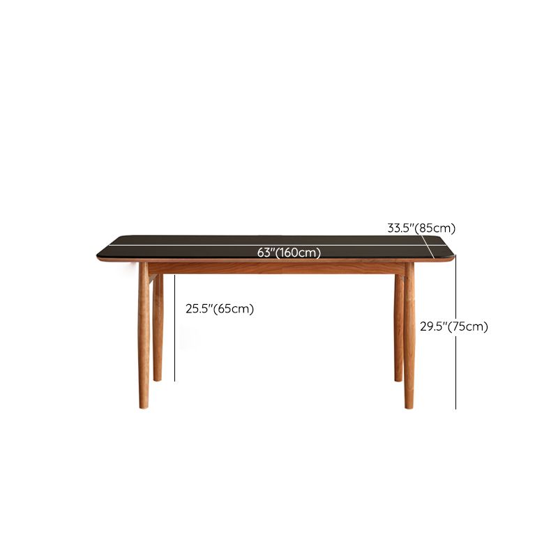 Simplicity Style Rectangle Stone Fixed Dinner Table with 4-foot Clearhalo 'Dining Tables & Seating' 'Dining Tables' 'dining_table' 'furn' 'furn_dining_table' 'Furniture' 'Kitchen & Dining Furniture' 1200x1200_75dc9f4d-4fb5-49d4-b388-1d8944396de8