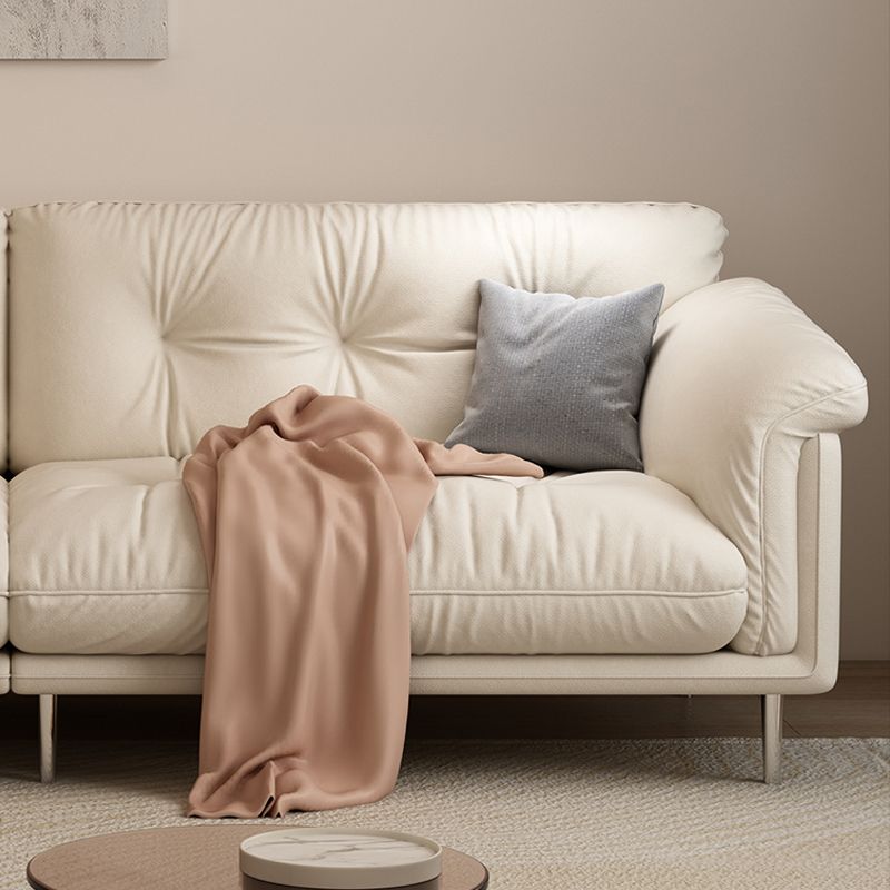 Modernistisches Sofa Kunstleder armloses Sofa mit losen Rücken für Wohnzimmer