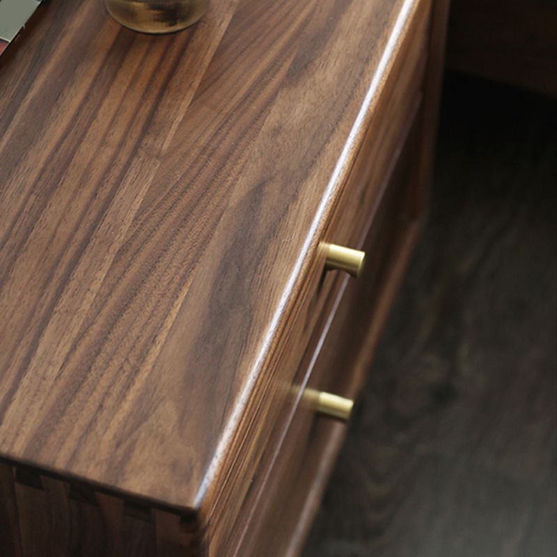 Comodino in legno massiccio moderno moderno tavolo da notte da 18 pollici h con gambe