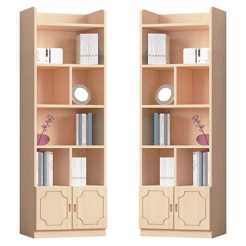 Contemporary Wooden Vertical Book Shelf Closed Back Brown Shelf Bookcase for Study Room Clearhalo 'Bookcases' 'furn' 'furn_bookcases' 'Furniture' 'Office Furniture' 1200x1200_75e00447-99cf-4311-8bfa-05c9f2db930c