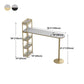 Contemporary Bar Dining Table Indoor Marble Top Bar Table Iron Base with Shelves Clearhalo 'Bar Furniture' 'Bar Tables' 'bar_tables' 'furn' 'furn_bar_tables' 'Furniture' 'furniture_bar_tables' 'Kitchen & Dining Furniture' 'kitchen&dining_furn' 'kitchen' 1200x1200_75e1db4d-0470-4e82-ad13-f1a22f6ce2e5