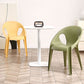Modern Open Back Side Chair Plastic Arm Chair for Dining Room Bedroom
