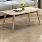 Rectangular Wood 4 Legs 1 Single Coffee Cocktail Table - 16.34" H