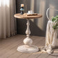 French Country Round Wood Top Coffee Table Iron Pedestal Cocktail Table Clearhalo 'Coffee & Accent Tables' 'Coffee Tables' 'coffee_tables' 'furn' 'furn_coffee_tables' 'Furniture' 'Living Room Furniture' 1200x1200_75e4652c-5d9a-45b8-99c4-e78a35d4a68a