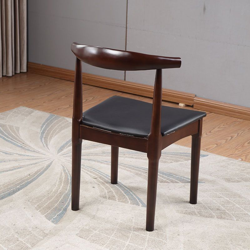 Chaise de restauration en bois de cuisine en bois chaise de salle à manger rembourrée contemporaine