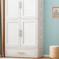 Contemporary 2-Door Wardrobe Armoire Plastic Storage Cabinet Clearhalo 'Armoires & Wardrobes' 'armoires_wardrobes' 'Bedroom Furniture' 'furn' 'furn_armoires_wardrobes' 'Furniture' 1200x1200_75e5562d-4768-49ee-b5a5-365a2351e34e