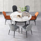 Contemporary 1/5/6/7 Pieces Dining Set Round Dining Room Table Set Clearhalo 'Dining Room Sets' 'Dining Tables & Seating' 'dining_room_set' 'furn' 'furn_dining_room_set' 'Furniture' 'furniture_dining_room_set' 'Kitchen & Dining Furniture' 'kitchen&dining_furn' 'kitchen' 1200x1200_75e5c84b-d8a2-4c07-8926-49403b5178fa