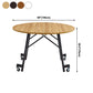 Mid-Century MDF Kitchen Dining Table Round Shape Standard Dining Table with Double Pedestal Base Clearhalo ' dining_table' 'Dining Tables & Seating' 'Dining Tables' 'furn' 'furn_dining_table' 'Furniture' 'furniture_dining_table' 'Kitchen & Dining Furniture' 'kitchen&dining_furn' 'kitchen' 'kitchen_dining_table' 1200x1200_75e607b4-f1f1-44c0-a66b-1e383a1d7d92