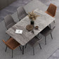 Industrial Style Sintered Stone Dining Table Carbon Steel 4 Legs Base Rectangle Table for Home Clearhalo ' dining_table' 'Dining Tables & Seating' 'Dining Tables' 'furn' 'furn_dining_table' 'Furniture' 'furniture_dining_table' 'Kitchen & Dining Furniture' 'kitchen&dining_furn' 'kitchen' 'kitchen_dining_table' 1200x1200_75e659e6-2797-453d-ba8f-e4beeccbe32a