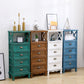 Commode en bois massif de coffre de rangement côtier avec 1/2/3/4 tiroirs, largeur de 11,7 pouces