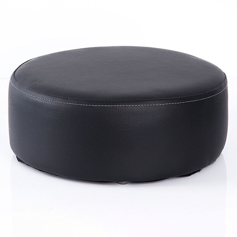 Modern Round Shape Pouf Leather Solid Color Pouf for Drawing Room Clearhalo 'furn' 'furn_ottomans_poufs' 'Furniture' 'Living Room Furniture' 'Ottomans & Poufs' 'ottomans_poufs' 1200x1200_75eb113f-e2e0-4c42-8c3c-87d7cdf1d0c7