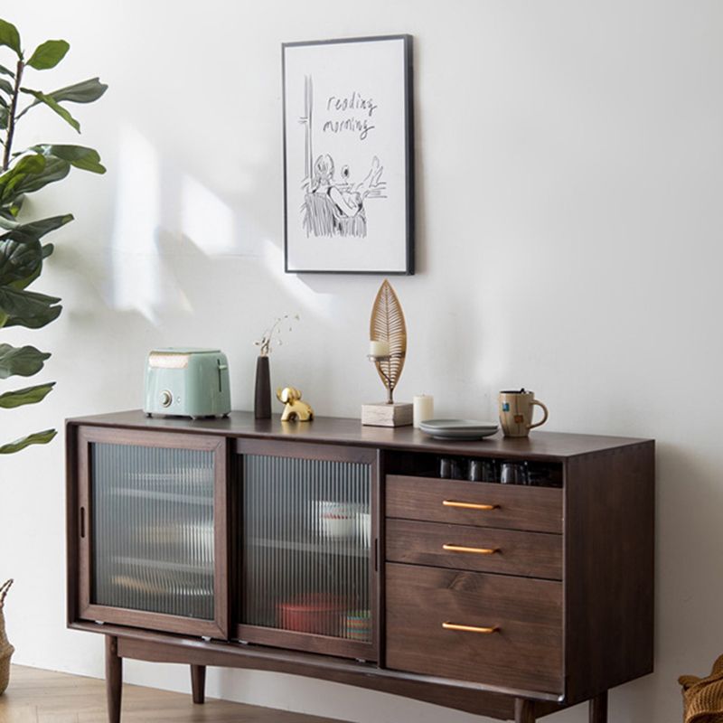 Moderno moderno mobile per porte di vetro a buffet per sala da pranzo