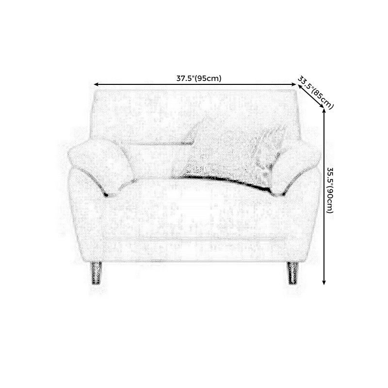 Contemporary Leather Pillow Top Arm Beige Sewn Pillow Back Sofa Couch