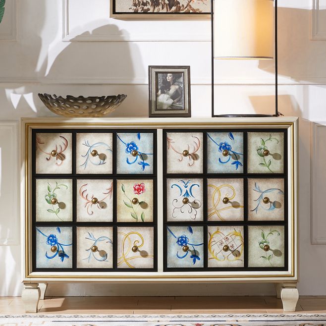 American Traditional Wooden Chest Home Storage Chest with Drawers Clearhalo 'Bedroom Furniture' 'Dressers & Chests' 'dressers_chests' 'furn' 'furn_dressers_chests' 'Furniture' 1200x1200_75edd91a-5795-4545-be76-0094d4d41938