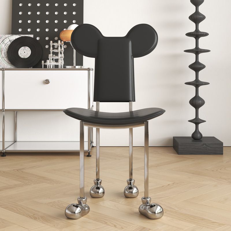 Roestvrijstalen frame dineren zijkant stoel binnengunde zijstoel