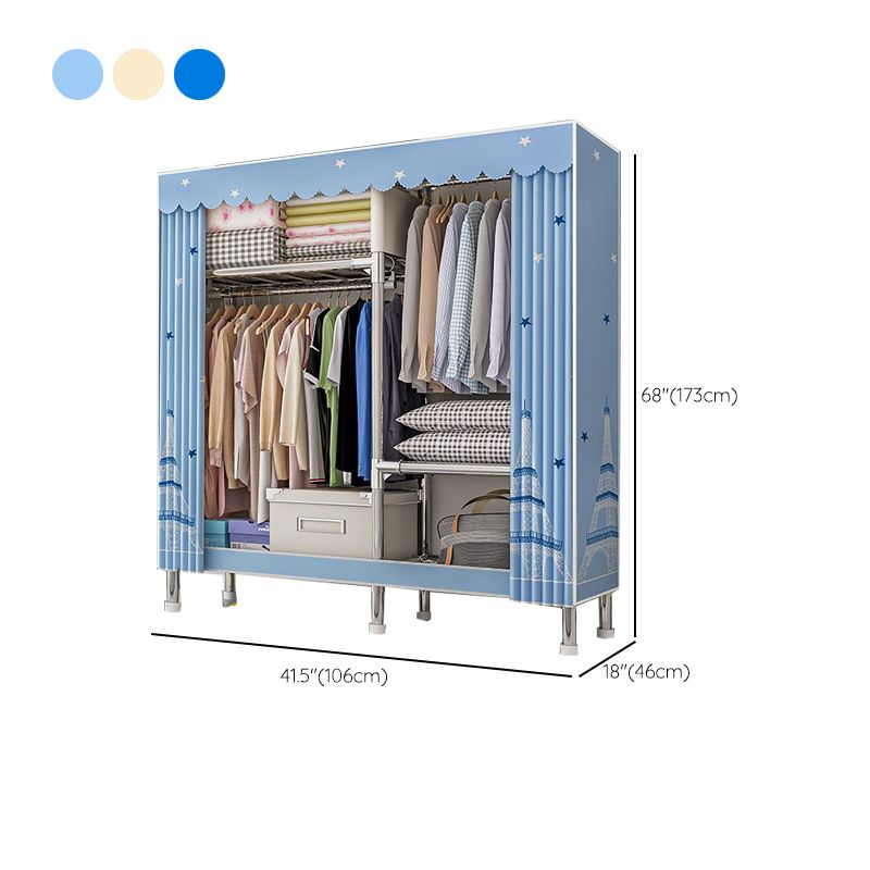 Stalen garderobe kast met benen moderne garderobe armoire met planken