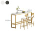 Glam Faux Marble Bar Counter Table Rectangle Bar Counter Table with Metal Legs for Home Clearhalo 'Bar Furniture' 'Bar Tables' 'bar_tables' 'furn' 'furn_bar_tables' 'Furniture' 'Kitchen & Dining Furniture' 1200x1200_75f03e0e-5b6d-4603-a486-4908bdd90403