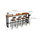 Industrial Brown Solid Wood Table Bar Dining Table for Kitchen Living Room Clearhalo 'Bar Furniture' 'Bar Tables' 'bar_tables' 'furn' 'furn_bar_tables' 'Furniture' 'Kitchen & Dining Furniture' 1200x1200_75f1f629-9fad-436b-9cfd-9363f357df7d