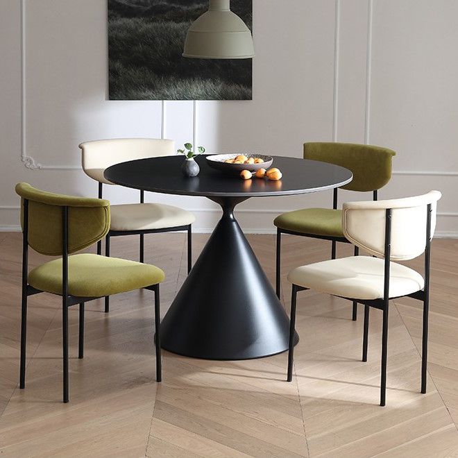 Kitchen Upholstered Armless Chair Industrial Open Back Dining Chair Clearhalo 'Dining Chairs' 'Dining Tables & Seating' 'dining_chair' 'furn' 'furn_dining_chair' 'Furniture' 'Kitchen & Dining Furniture' 1200x1200_75f1fa94-b831-40cc-b364-75aeb6a144ad