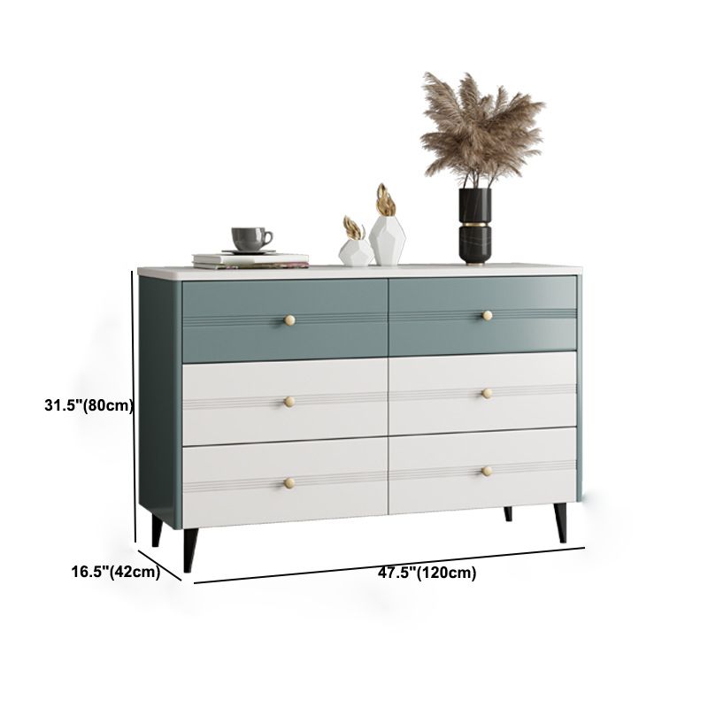 Cofre de acento rectangular moderno con cajón resistente a los rasguños cofre