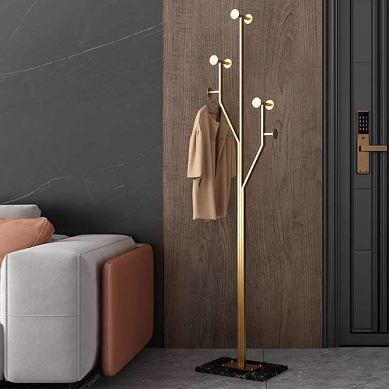 Glam metallic Hall Tree Hooks Design Rack voor woonkamer