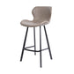Faux Leather Dining Stool Upholstered Bar Stool with Metal Base Clearhalo 'Bar Furniture' 'Bar Stools' 'bar_stools' 'furn' 'furn_bar_stools' 'Furniture' 'Kitchen & Dining Furniture' 1200x1200_75f2d127-7b67-4115-b407-f7e4d0030054