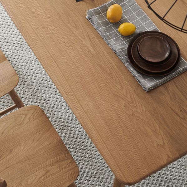 Rectangle Oak Wood Table in Nature Modern Dining Table with Wooden 4 Legs Clearhalo ' dining_table' 'Dining Tables & Seating' 'Dining Tables' 'furn' 'furn_dining_table' 'Furniture' 'furniture_dining_table' 'Kitchen & Dining Furniture' 'kitchen&dining_furn' 'kitchen' 'kitchen_dining_table' 1200x1200_75f3ac17-0cd2-4564-abb8-7e1d74ea6df2