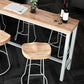 Contemporary Rectangle Bistro Bar Desk Solid Wood Trestle Base Bar Dining Table Clearhalo 'Bar Furniture' 'Bar Tables' 'bar_tables' 'furn' 'furn_bar_tables' 'Furniture' 'Kitchen & Dining Furniture' 1200x1200_75f463df-dc87-4c47-94a1-531b6fa4602b
