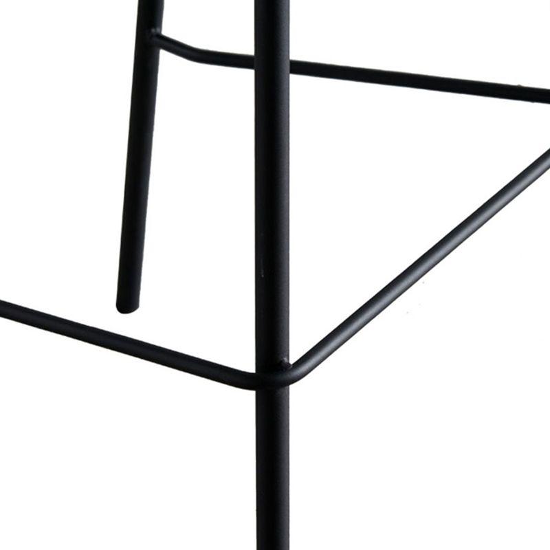 Moderne plastic voorgevormde stoel voetsteun metalen basiskruk voor woonkamer