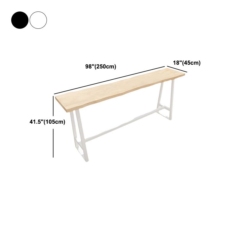Solid Wood Bar Dining Table Traditional Luxury Rectangle Bar Table with Trestle Base Clearhalo 'Bar Furniture' 'Bar Tables' 'bar_tables' 'furn' 'furn_bar_tables' 'Furniture' 'Kitchen & Dining Furniture' 1200x1200_75f65429-aac3-4316-86f9-c6a6ae7f6191