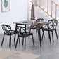 Industrial Style Dining Table 4 Legs Dining Table with Wooden Base for Home Use Clearhalo ' dining_table' 'Dining Tables & Seating' 'Dining Tables' 'furn' 'furn_dining_table' 'Furniture' 'furniture_dining_table' 'Kitchen & Dining Furniture' 'kitchen&dining_furn' 'kitchen' 'kitchen_dining_table' 1200x1200_75f81080-74e1-4fc1-a76b-5e143d1e1e1a